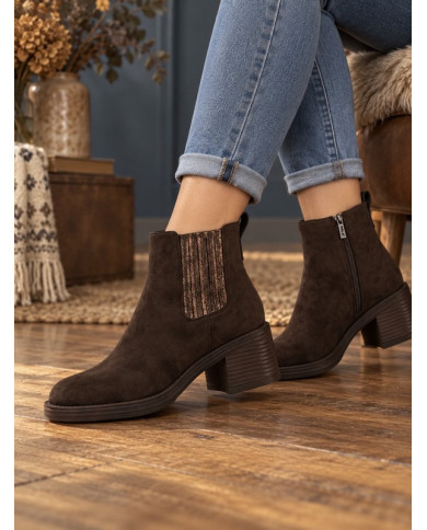 Bottines marron chocolat