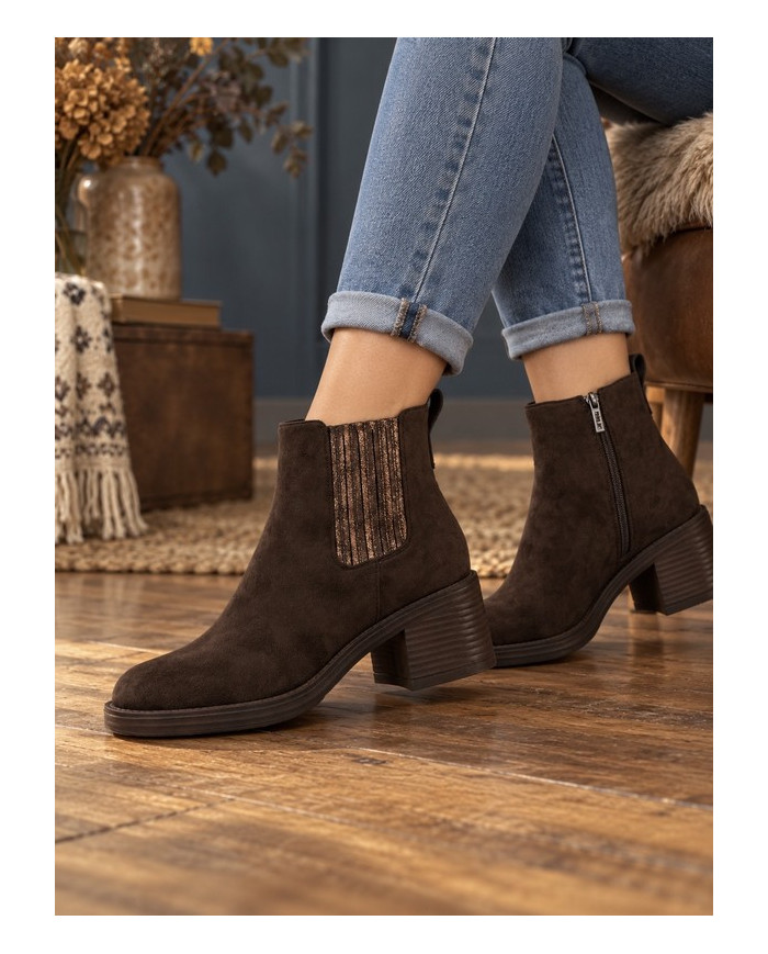 Bottines marron chocolat