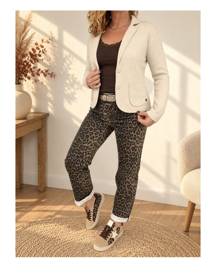 Veste toute douce beige clair