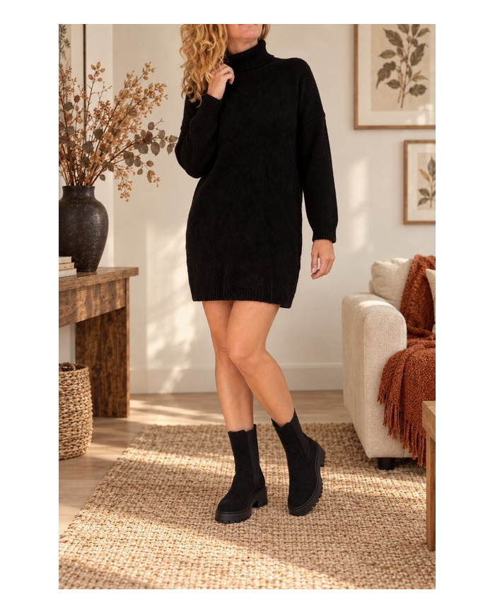 Robe pull noire Jenna