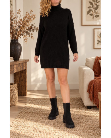 Robe pull noire Jenna