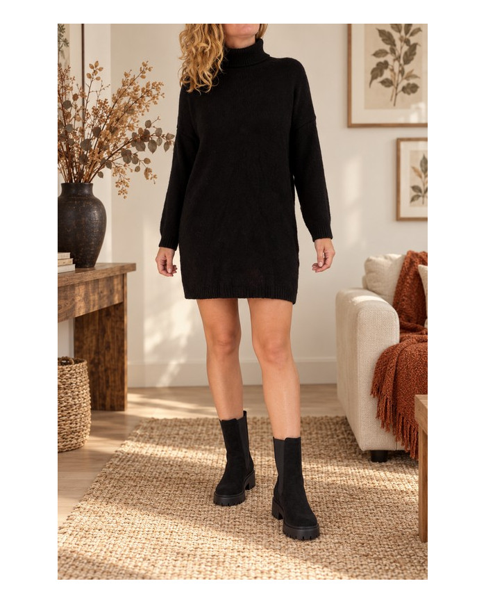 Robe pull noire Jenna