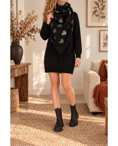 Robe pull noire Jenna