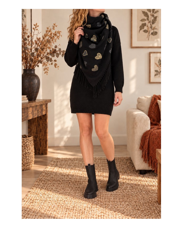 Robe pull noire Jenna