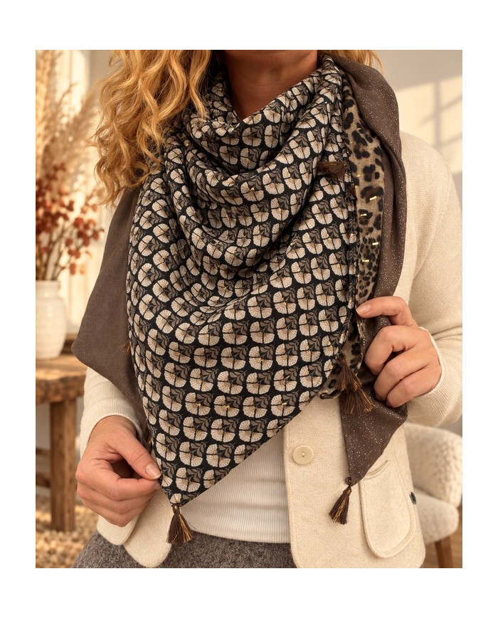 Écharpe patchwork Yasna