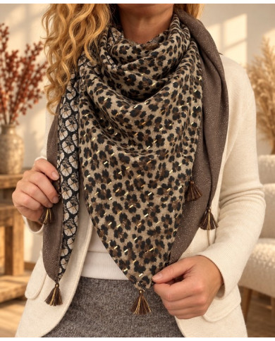 Écharpe patchwork Yasna