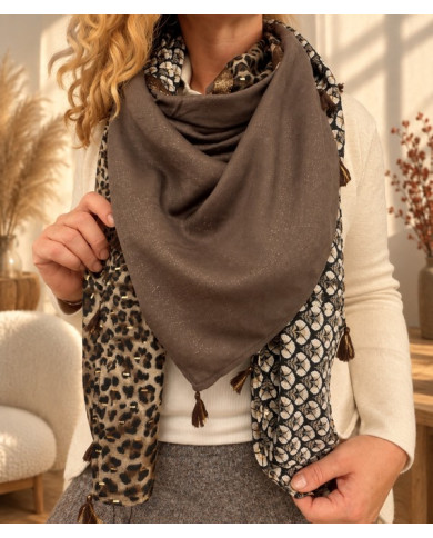 Écharpe patchwork Yasna