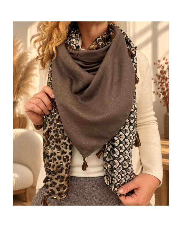 Écharpe patchwork Yasna