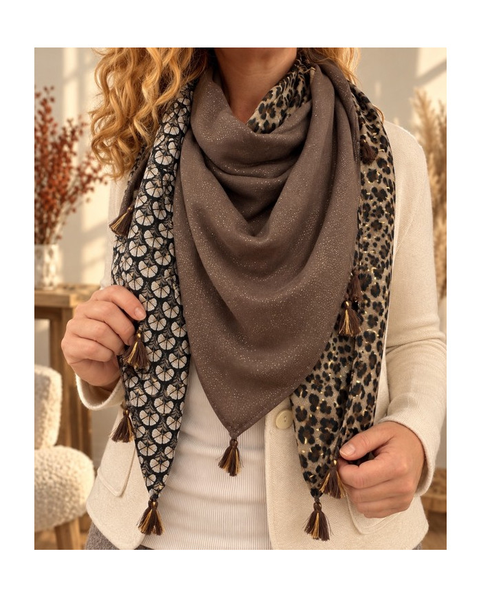 Écharpe patchwork Yasna