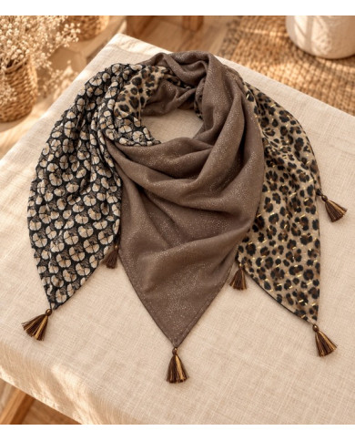 Écharpe patchwork Yasna