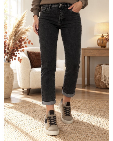 Jean boyfriend gris Renan