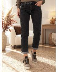 Jean boyfriend gris Renan