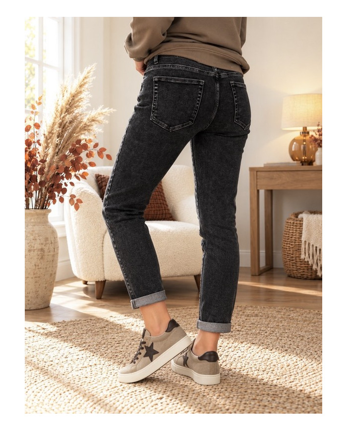 Jean boyfriend gris Renan
