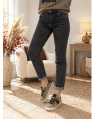Jean boyfriend gris Renan