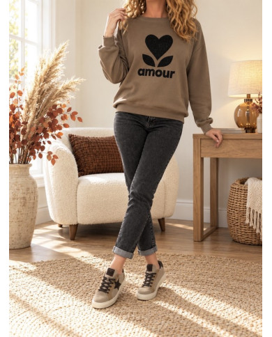 Jean boyfriend gris Renan