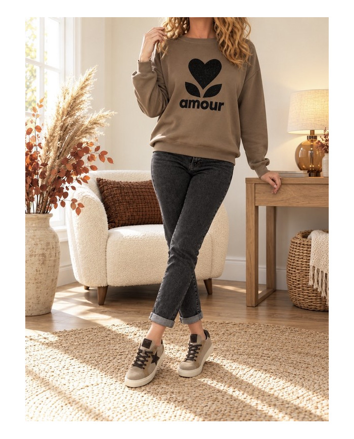 Jean boyfriend gris Renan