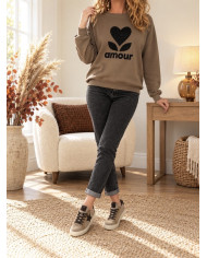 Jean boyfriend gris Renan