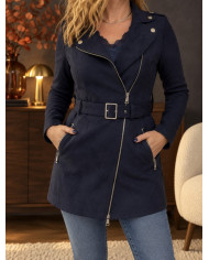 Veste trench chocolat Perrine