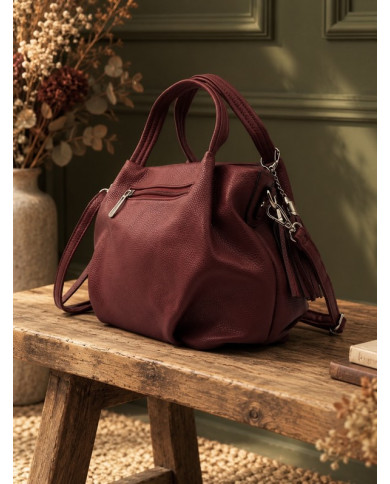 Petit sac à main bordeaux Rollia
