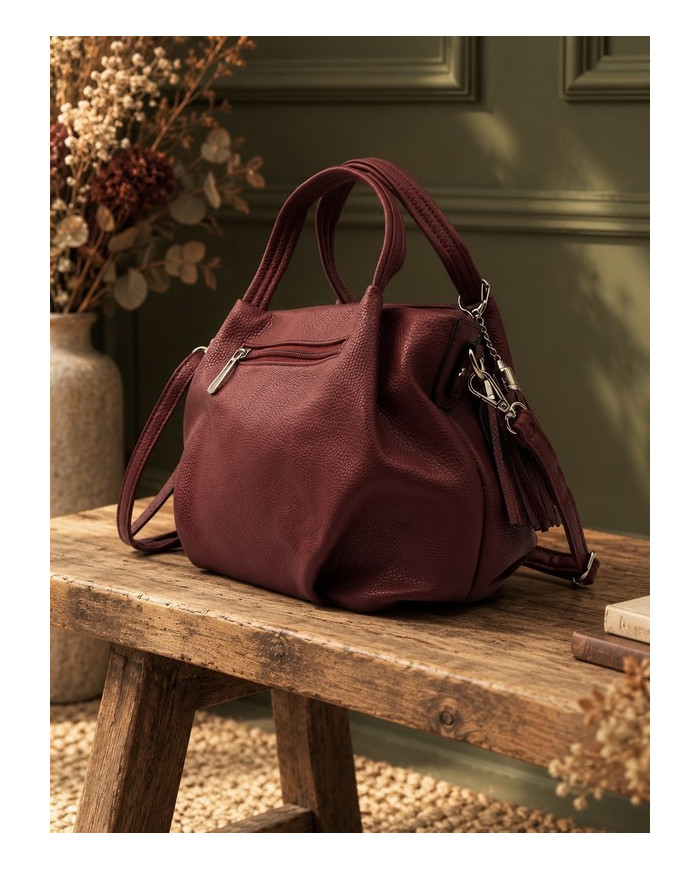 Petit sac à main bordeaux Rollia