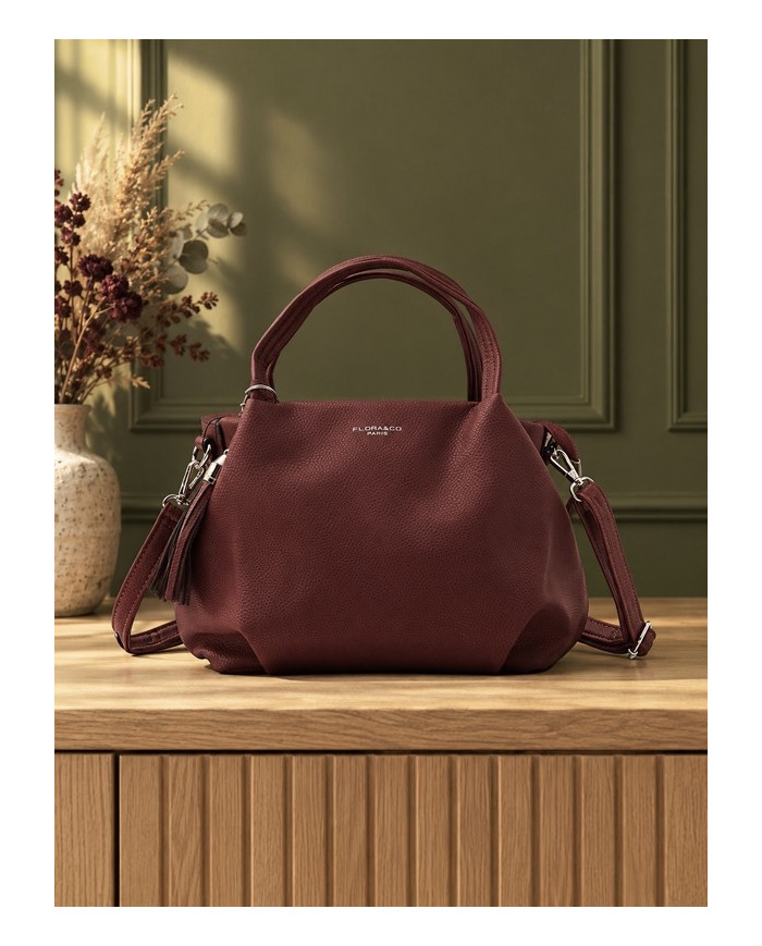 Petit sac à main bordeaux Rollia