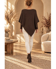Poncho étoile chocolat