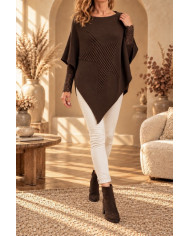 Poncho étoile chocolat
