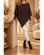 Poncho étoile chocolat