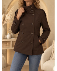 Veste trench chocolat Perrine