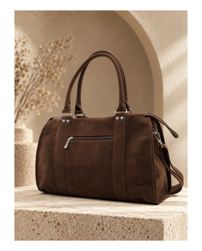 Sac en daim chocolat Assia