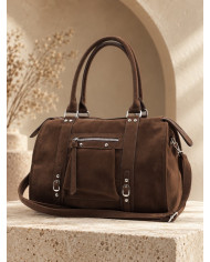Sac en daim chocolat Assia