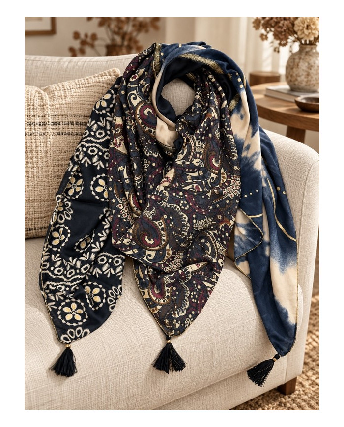 Écharpe patchwork Imane