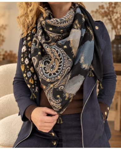 Écharpe patchwork Malika