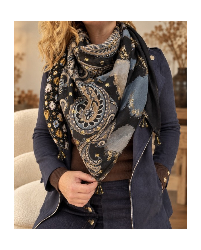 Écharpe patchwork Malika