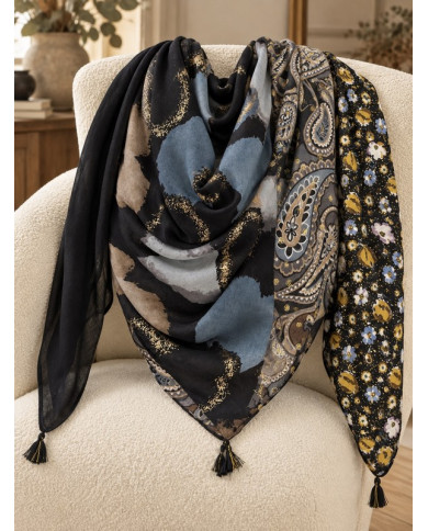 Écharpe patchwork Malika
