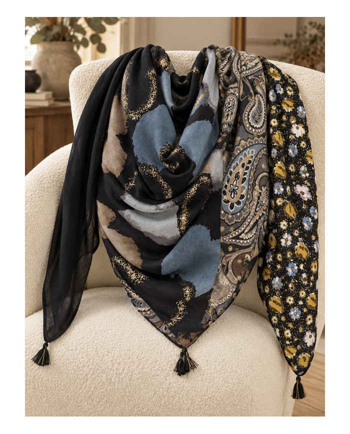 Écharpe patchwork Malika
