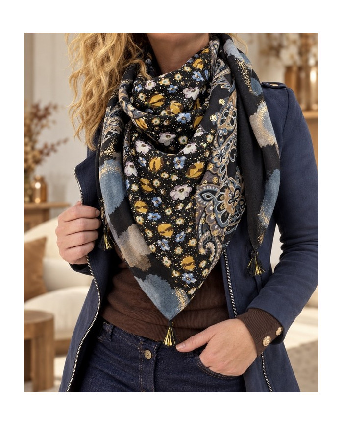 Écharpe patchwork Malika