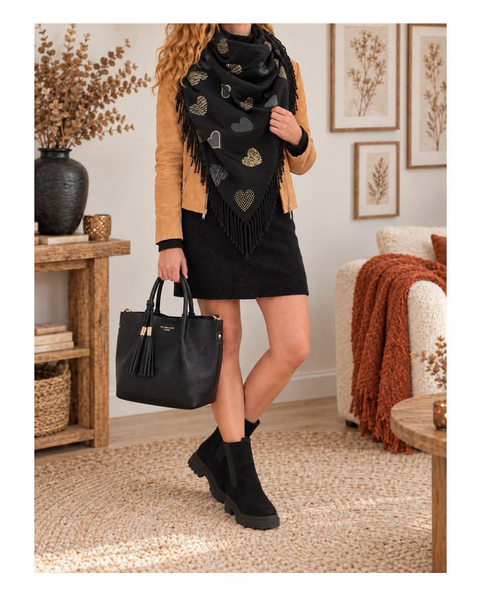 Robe pull noire Jenna