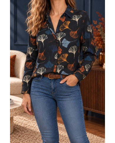 Chemisier feuillage automnal Shanie - taille S/M