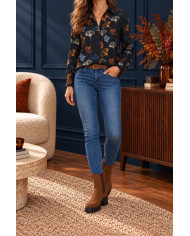 Chemisier feuillage automnal Shanie - taille S/M