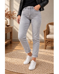 Pantalon taupe boutons bijoux Célio