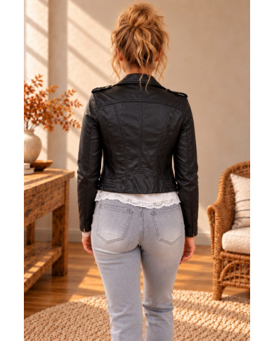 Perfecto en simili noir