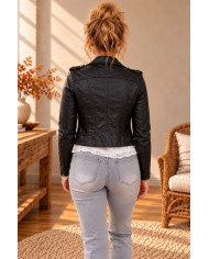 Perfecto en simili noir