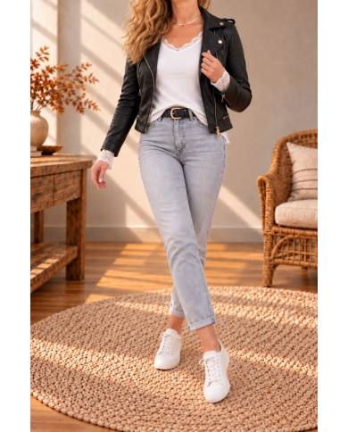Perfecto en simili noir