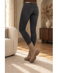 Jean slim gris noir Stanley