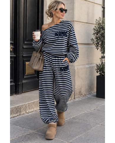 Ensemble cocooning "Iconic" bleu marine Assia