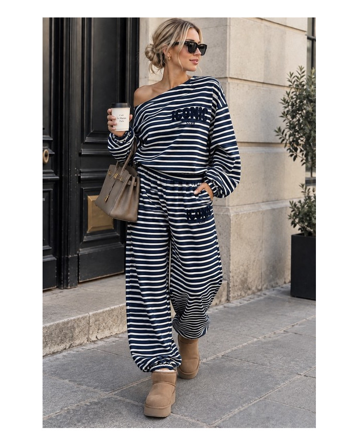 Ensemble cocooning "Iconic" bleu marine Assia