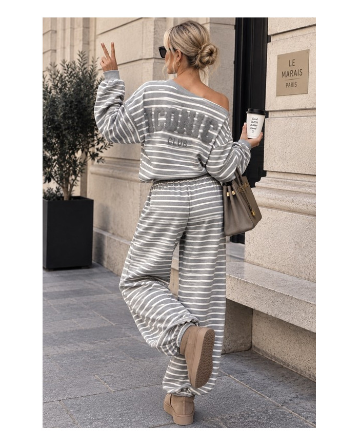 Ensemble cocooning "Iconic" gris Lina