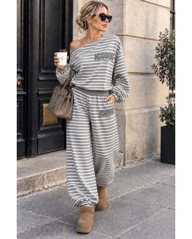 Ensemble cocooning "Iconic" gris Lina