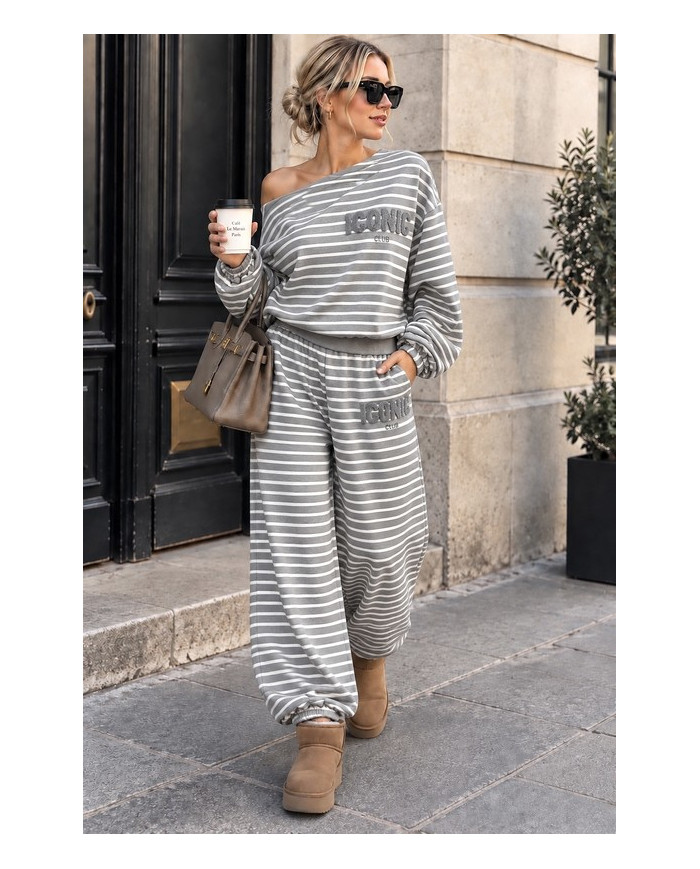 Ensemble cocooning "Iconic" gris Lina